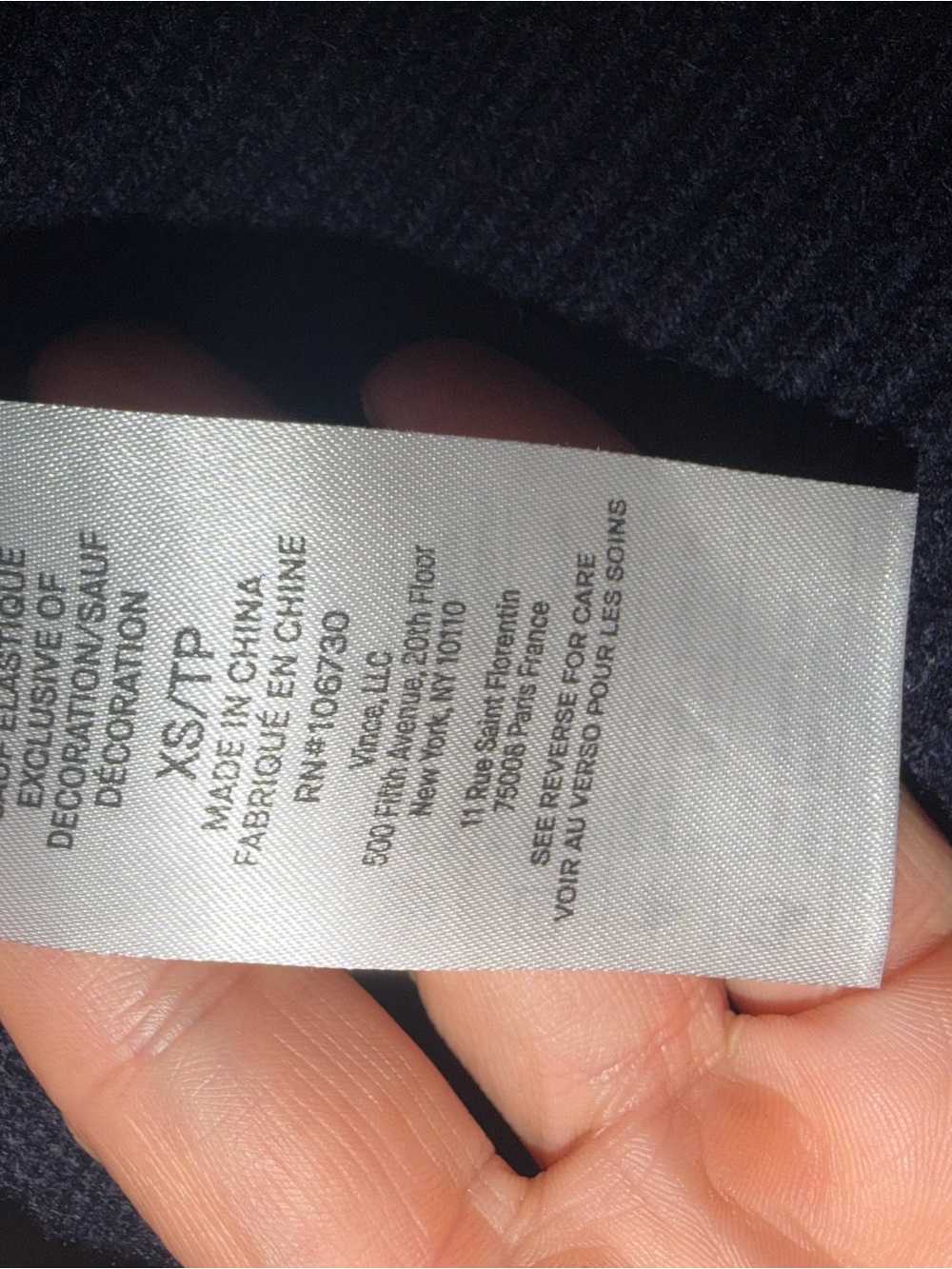 Vince Navy Crewneck Sweater - Picture 5 of 9